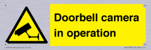 Doorbell camera in operation